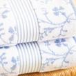 sűrű szövésű kék Vintage Floral törölköző sűrű szövésű kék Vintage Floral törölköző