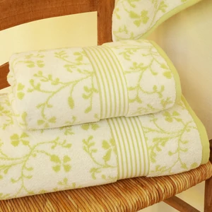 Vintage Floral almazöld kéztörlő