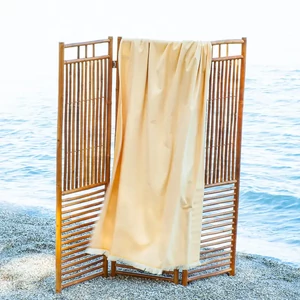 Marbella sárga strandtörölköző