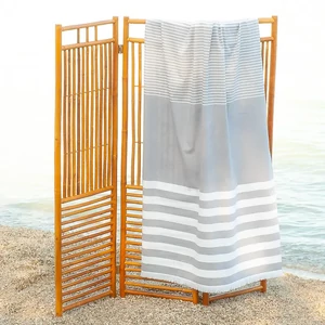 Portofino szürke strandtörölköző