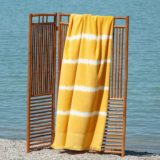 Bali sárga strandtörölköző