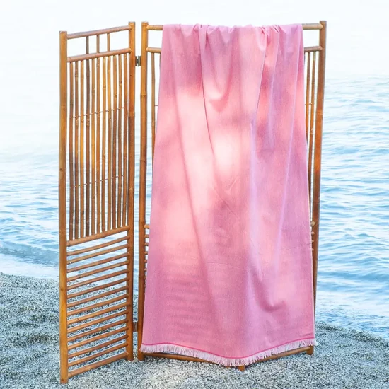 Marbella rózsaszín strandtörölköző