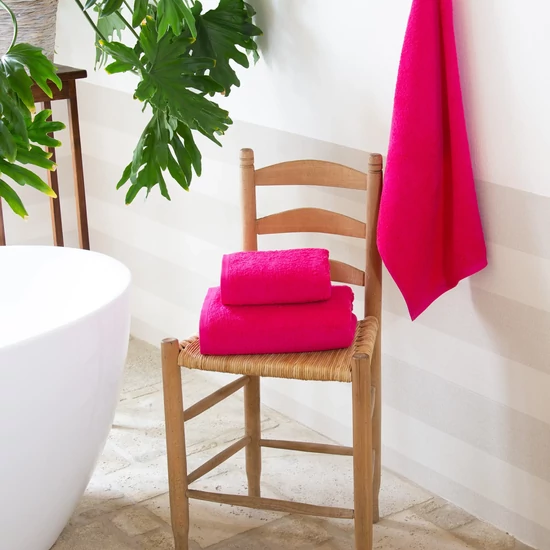 Alpha pink 2 darabos törölköző szett