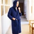 Pure navy fürdőköntös kapucnival M-es méretben