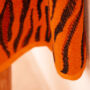 Kép 5/8 - Burn narancs tigriscsíkos pamut törölköző