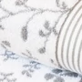 Kép 6/12 - Vintage Floral grafit törölköző közeli kép