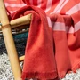 Kép 6/6 - Fiji terrakotta strandtörölköző frottír hátoldal